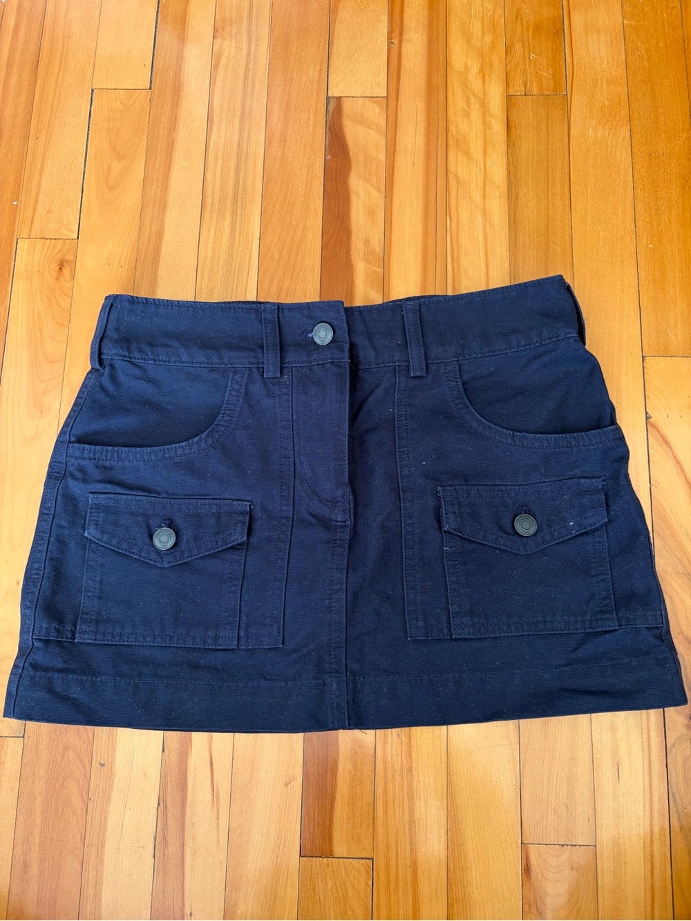 Sunday Best Navy Mini Skirt with Front Pockets - Cargo style